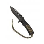 Mil-Tec Paracord folding knife with flintlock - Camo