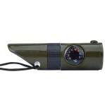 Mil-Tec Survival whistle 6 in 1 Olive