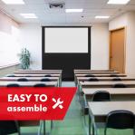 Maclean MC-212 Portable Projection Screen, Compact, Floor, 80