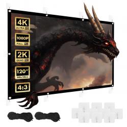 Maclean projection screen, 120