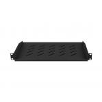 Lanberg AK-1008-B shelf for 19‘’ racks 450/600/800mm (1U, 483x315mm, load capacity up to 20kg) black