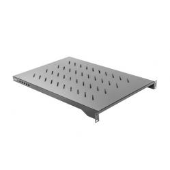 LANBERG SHELF FOR 19'' CABINETS 1000MM (1U, 483 X 750MM LOAD CAPACITY UP TO 15KG, 4 POINT MOUNTING) BLACK RAL9004
