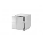 Cama bedside table REJA white gloss/white gloss