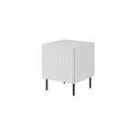 HOLE bedside table 2 pcs. 44x40.5x53.5 cm white matt