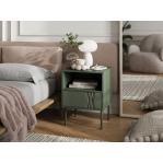Cama Bedside table 2 pcs. TRESSE 44x40x53 matte green
