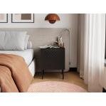 Bedside table 2 pcs. SIENA 44.5x40x59 black matt