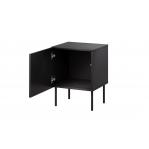 Cama Bedside table 2 pcs ISLA 44,5x40x59 black matt