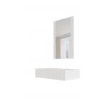 Dressing table with mirror PAFOS 80x41.6x100 white matte