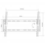 Maclean MC-605 TV Bracket Wall Holder Mount Monitor 32'' - 70