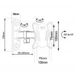 Maclean MC-416 TV Monitor Wall Mount 13