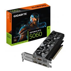 GIGABYTE GeForce RTX 5060 OC Low Profile 8G Graphics Card - 8GB GDDR7, 128bit, PCI-E 5.0, 2512 MHz Core Clock, 3 x DisplayPort, 1 x HDMI, GV-N5060OC-8GL