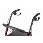 Four-wheel walker with seat function