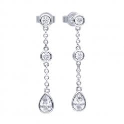 EARRINGS DIAMONFIRE WOMEN 6220811082 (3CM )
