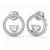 EARRINGS GUESS WOMEN JUBE04666JWRH (1,5CM )