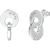 EARRINGS GUESS WOMEN JUBE05221JWRH (2CM )