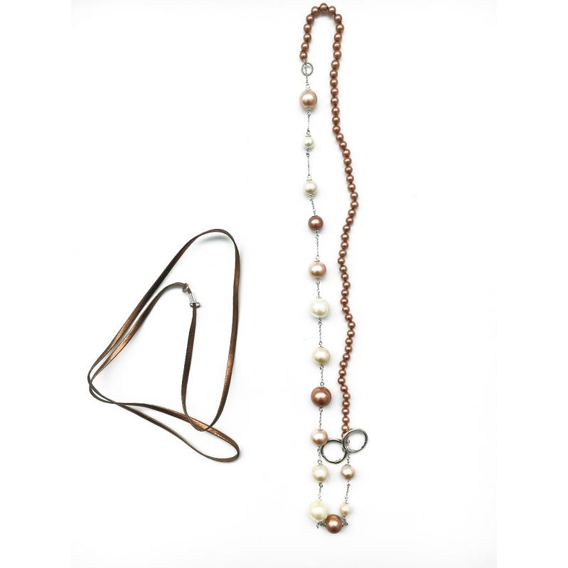 NECKLACE NECKLACE MISAKI WOMAN QCRNTERRAMULT (40CM+37CM ) NECKLACE NECKLACE MISAKI WOMAN QCRNTERRAMULT (40CM+37CM )