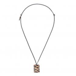 NECKLACE POLICE MAN PJ26485PSBR01 (50+20CM )