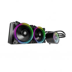 Darkflash TR240 PC Water Cooling AiO RGB 2x 120x120 (black)