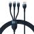 3in1 USB cable Baseus Flash Series. USB-C - micro USB - Lightning. 100W. 1.2m (blue)