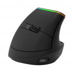 Wireless Vertical Mouse Delux M618DB BT4.0 - 2.4Ghz 4000DPI RGB