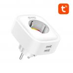 Smart plug WiFi Gosund SP112 2xUSB. Tuya
