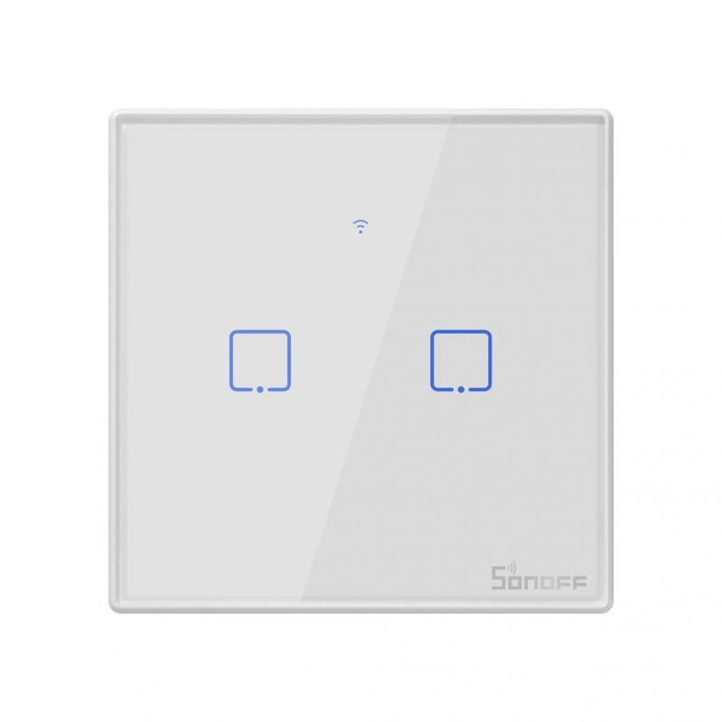 Smart Switch WiFi - RF 433 Sonoff T2 EU TX (2-channel)