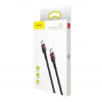 Baseus Cafule Cable USB-C PD 2.0 QC 3.0 60W 2m (Black - Red)
