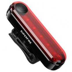 Rear bike light Superfire BTL01. USB. 230mAh