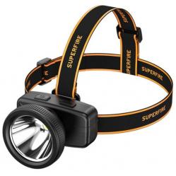 Superfire HL55 headlight. 150lm. USB-C