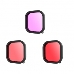 Lens waterproof filter set Telesin for GoPro Hero 9 - Hero 10 - Hero 11 (GP-FLT-904)