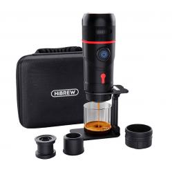 HiBREW H4-premium 3-in-1 portable coffee maker with 15 bar pressure. adapter and case 80W