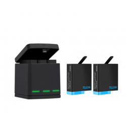 Telesin 3-slot charger box for GoPro Hero 8 - 2 batteries (GP-BNC-801)
