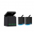 Telesin 3-slot charger box for GoPro Hero 8 - 2 batteries (GP-BNC-801)