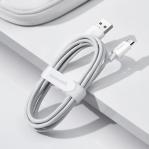 Baseus Simple Wisdom Data Cable Kit USB to Micro 2.1A (2PCS - Set) 1.5m White
