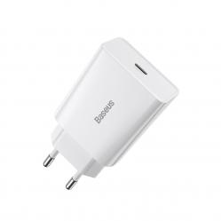 Baseus Speed Mini Quick Charger. USB-C. PD. 3A. 20W (white)