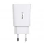 Baseus Speed Mini Quick Charger. USB-C. PD. 3A. 20W (white)