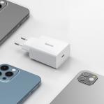 Baseus Speed Mini Quick Charger. USB-C. PD. 3A. 20W (white)
