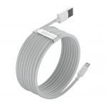 Baseus Simple Wisdom Data Cable Kit USB to Lightning 2.4A (2PCS - Set）1.5m White