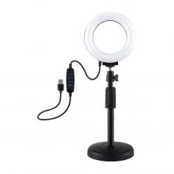 Ring LED lamp Puluz with adjustable base PU391