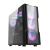 Darkflash DK431 Γυάλινη θήκη υπολογιστή (μαύρη) + 4 ανεμιστήρες RGB
