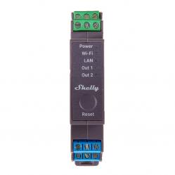 Shelly Pro 2 DIN Rail 2-channel Relay, WiFi/LAN