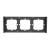 Frame for switch M5 80 triple 3-fold SONOFF M5-3C-80-F (graphite/black)