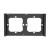 Frame for switch M5 80 double 2-fold SONOFF M5-2C-80-F (graphite/black)