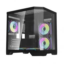 Darflash FT350 θήκη υπολογιστή + 5 ανεμιστήρες aRGB (μαύρο)