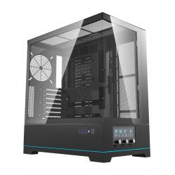 Darkflash DY451 κουτί υπολογιστή χωρίς ανεμιστήρες (μαύρο)