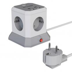 BlitzWolf BW-EC1 4xAC 2xUSB-A 2xUSB-C Extender 4xAC 2xUSB-A 2xUSB-C