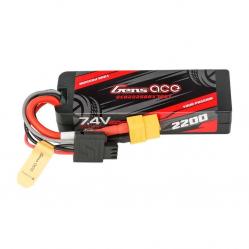 Lipo Gens ace G-Tech 2200mAh 7.4V 2S1P 60C GRP-76 Hardcase μπαταρία με βύσμα XT60