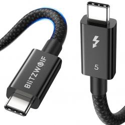 BlitzWolf BW-HDC8 240W καλώδιο USB-C σε USB-C, 0,.5m (μαύρο)