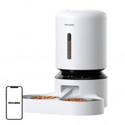 Petlibro Granary διανομέας τροφής με διπλό μπολ, Wifi, 5L (λευκό)