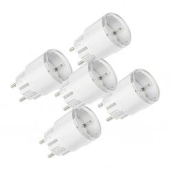 Σετ 5 έξυπνων πριζών Shelly Plug S MTR Gen3 12A (λευκό)